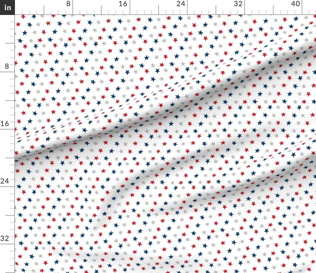 Various Fabrics by the Yard or Fat Quarter Stars Usa America Red White Blue July 4Th Patriotic Stripes Custom Printed Fabric by Spoonflower